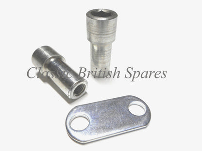 Triumph 750 Cylinder Head Socket Nut & Plate Bridge Set - T140 / TR7