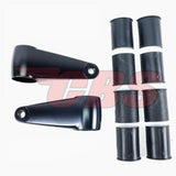 Cast Alloy Headlamp Brackets - Black - 66-35832