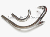BSA A65 Siamese Exhaust Pipes 68-2735 68-2738