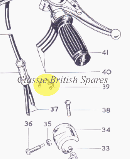 BSA Choke Junction Box Mounting Clip (1) 68-8570 1965-70 - A50 / A65