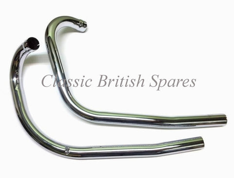 Triumph 5350 00 Chrome Exhaust Pipe Set - Unbalanced - 70-3992 & 70-3994