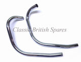 Chrome Exhaust Pipes - No Cross Ove - 71-3755/8A