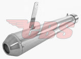 Reverse Cone Shorty Mufflers By EMGO - 80-84030 - Chrome