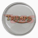 Triumph Gas Tank Top Badge - Gold & Silver - 83-4776