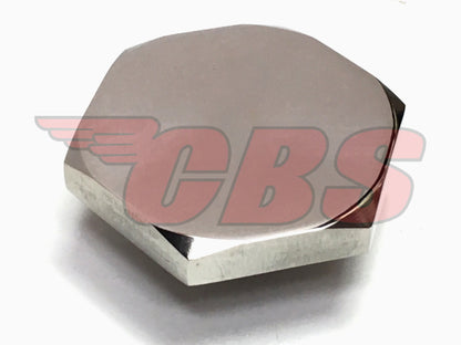 97-4395 Triumph T140 / TR7 Fork Nut No Recess - Stainless Steel