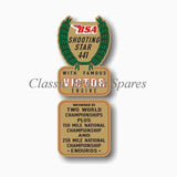 BSA Restoration Gas Tank Decals (1) - Choose Decal Type
