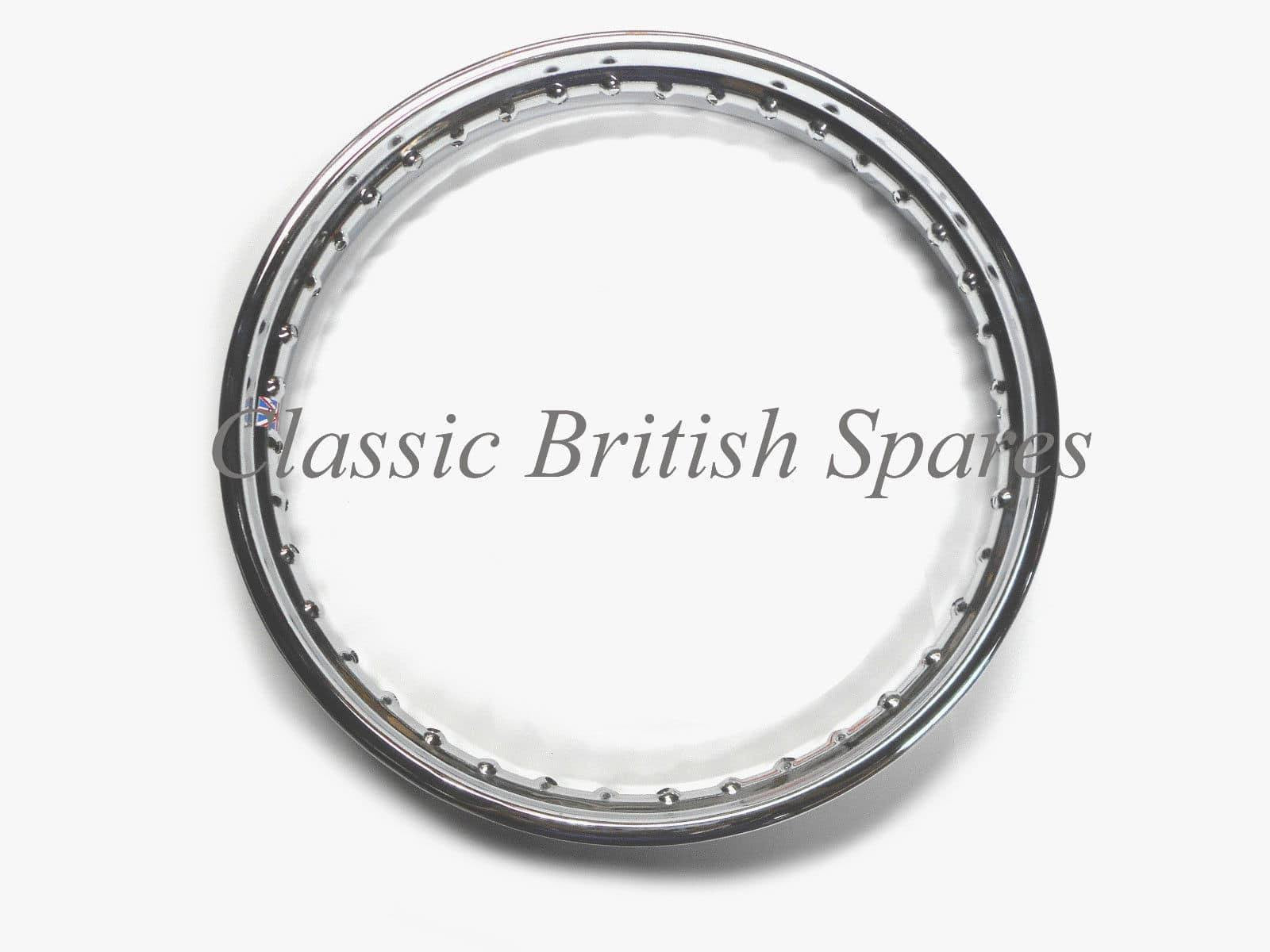BSA Crinkle Hub Rear Chrome Rim 37-2291
