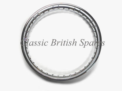 BSA Crinkle Hub Rear Chrome Rim 37-2291
