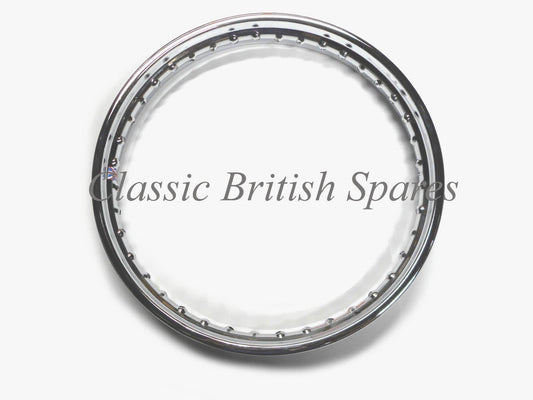 BSA Crinkle Hub Rear Chrome Rim 37-2291