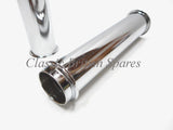 Triumph 650 Twins Chrome Push Rod Tube Set (2) 70-6000 1966-68 TR6 T120 6T TR6C
