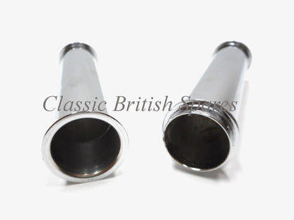 Triumph 650 Twins Chrome Push Rod Tube Set (2) 70-6000 1966-68 TR6 T120 6T TR6C