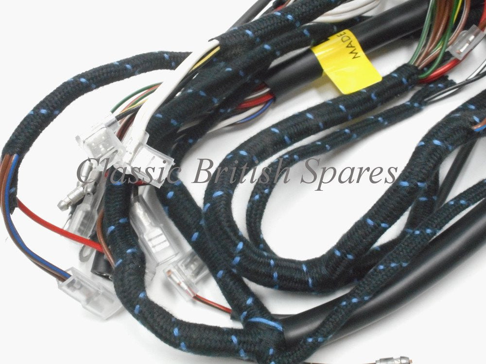BSA Lucas Cloth Bound Main Wiring Harness 54955256 1969-70 A50 A65 Lightning
