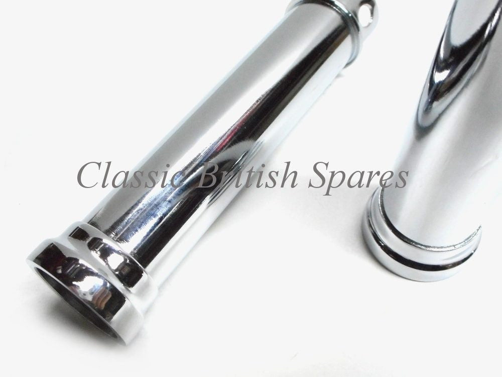 Chrome Pushrod Tubes For Triumph 750