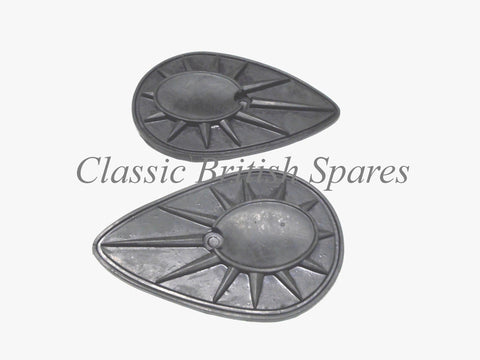 BSA "Pear Shape" Tank Badge Rubber Pads (1 PAIR) - 68-8152 - A7 / A10 / A50 / A65
