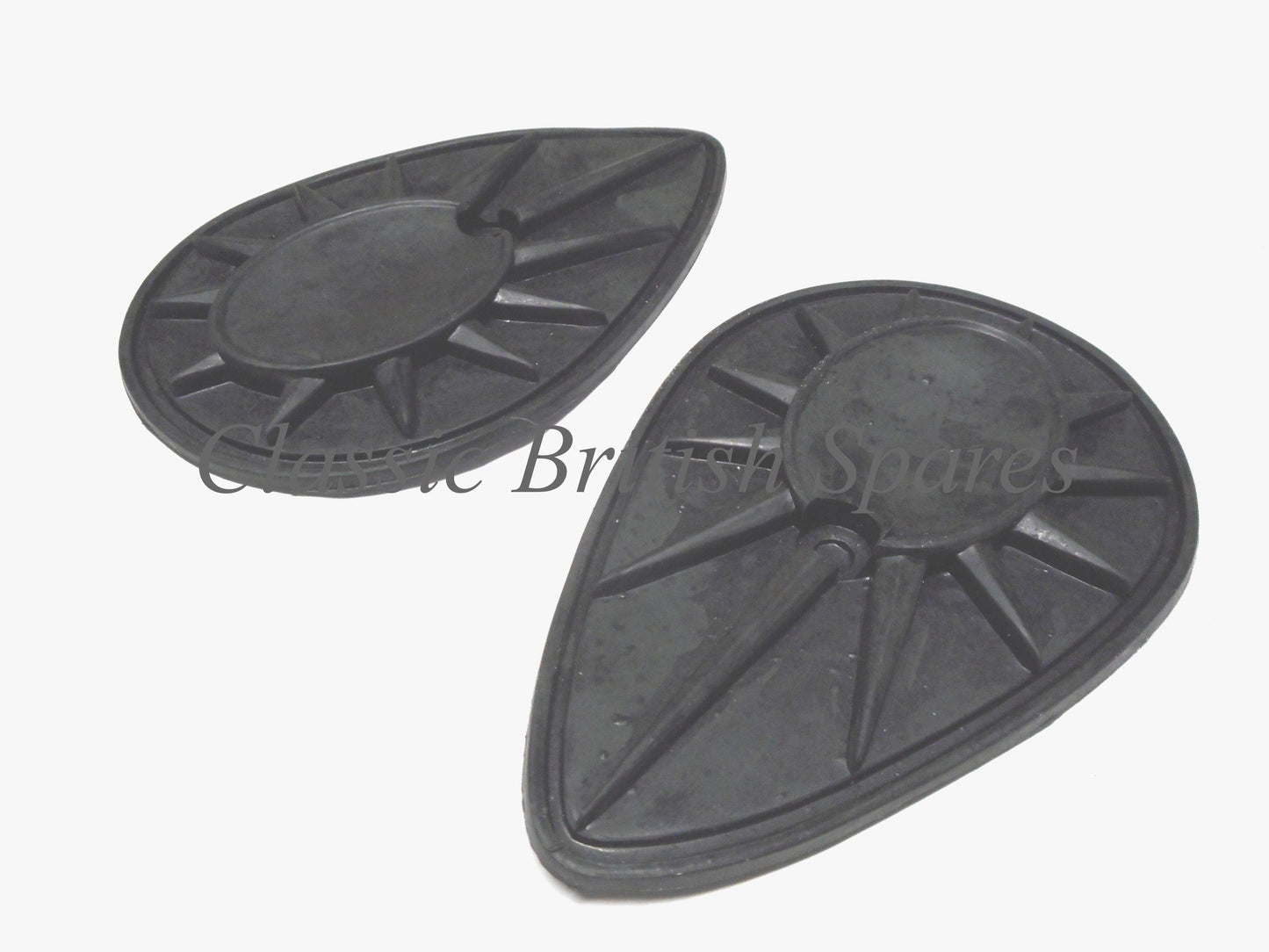 BSA "Pear Shape" Tank Badge Rubber Pads (1 PAIR) - 68-8152 - A7 / A10 / A50 / A65