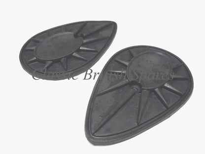 BSA "Pear Shape" Tank Badge Rubber Pads (1 PAIR) - 68-8152 - A7 / A10 / A50 / A65