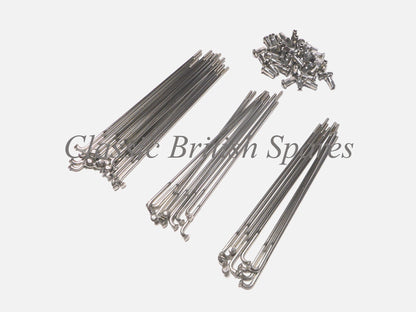 Triumph Stainless Steel 18" Rear Wheel Spoke & Nipple Set - (1) - 37-1007 - Buchanan's