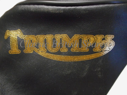 Triumph Twins Black Ribbed Seat Cover 82-7489 - (1) - 1967-68 / T100 / T120 / TR6