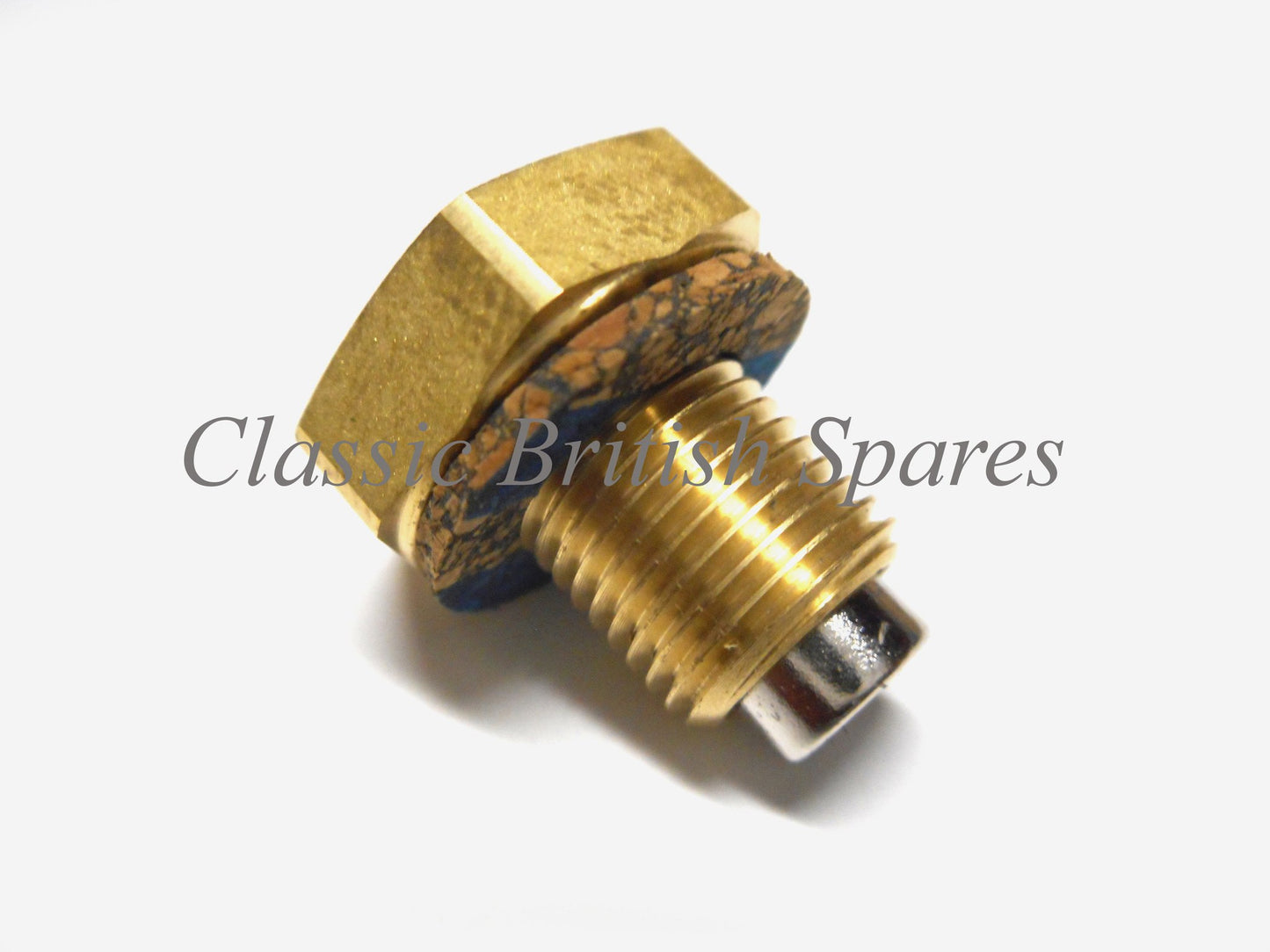 Triumph Oil Tank Brass Magnetic Drain Plug (1) - 82-5343 - T90 / T100 / T120 / T140 / T150