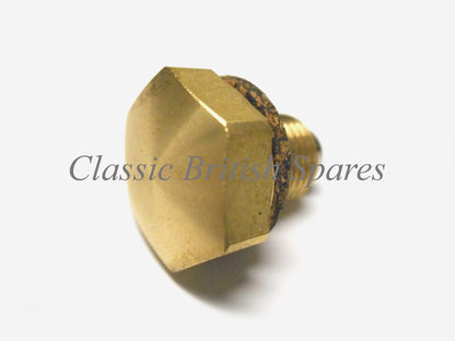 Triumph Oil Tank Brass Magnetic Drain Plug (1) - 82-5343 - T90 / T100 / T120 / T140 / T150