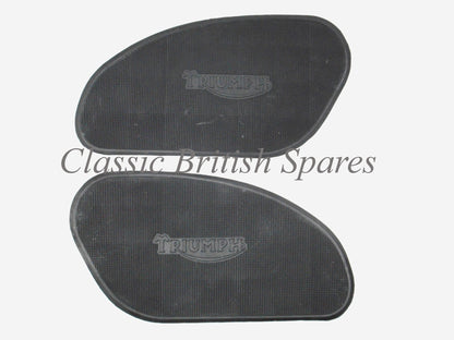 Triumph Gas Tank Rubber Knee Pads (1 PAIR) 82-5401 & 82-5402 - TR6 / T120 / T100