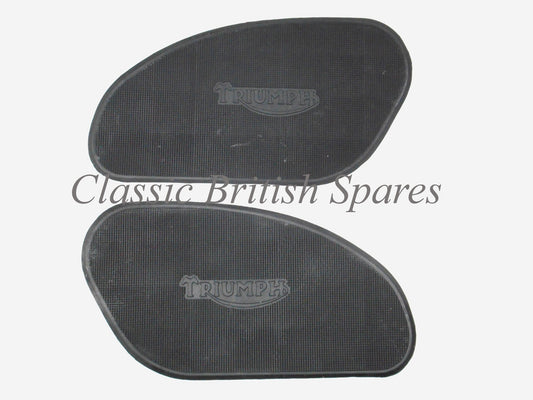 Triumph Gas Tank Rubber Knee Pads (1 PAIR) 82-5401 & 82-5402 - TR6 / T120 / T100
