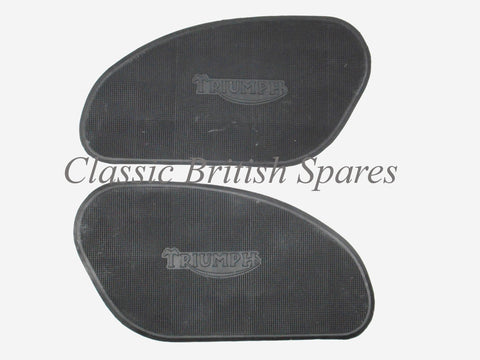 Triumph Gas Tank Rubber Knee Pads (1 PAIR) 82-5401 & 82-5402 - TR6 / T120 / T100