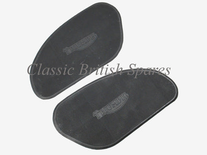 Triumph Gas Tank Rubber Knee Pads (1 PAIR) 82-5401 & 82-5402 - TR6 / T120 / T100