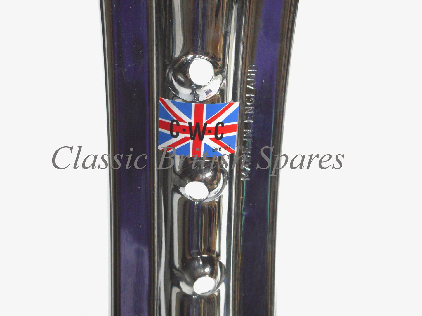 Triumph Twin / Single Leading Shoe Front Chome Rim -  WM2 X 19 - 37-1230 - Central