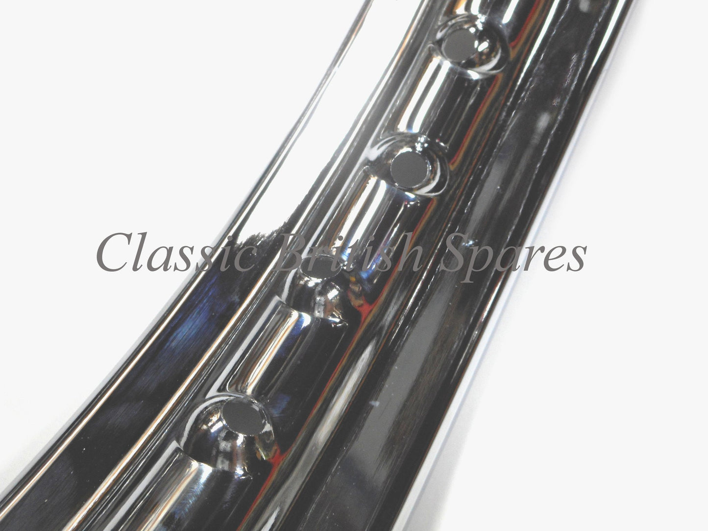 Triumph Twin / Single Leading Shoe Front Chome Rim -  WM2 X 19 - 37-1230 - Central