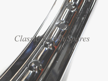 Triumph Twin / Single Leading Shoe Front Chome Rim -  WM2 X 19 - 37-1230 - Central