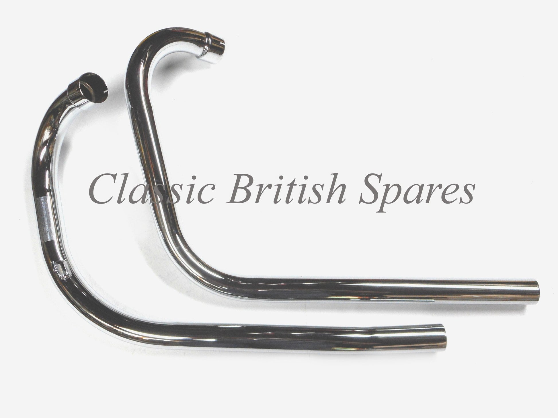 1963-68 Triumph 650 Exhaust Pipes - Unbalanced - 70-5957 - 70-5958