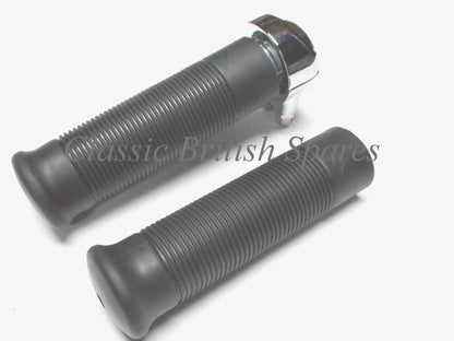 Triumph Amal Type Single Throttle Assembly With Grips 99-0248 7/8" BSA Norton