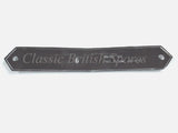 Triumph 750 OIF Twins Sidepanel Name Plate (1) - 60-4150 - 1973-78 - T140 / TR7