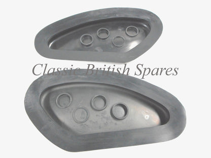 Triumph Gas Tank Rubber Knee Pads (1 SET) - 82-1605 & 82-1606 - T110 / T120 / TR5 / TR6