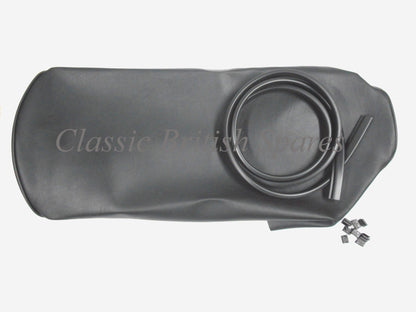 BSA A65 Seat Cover - Flat / Smooth Top W/ Logo - 1971-72