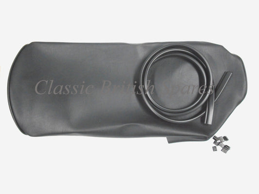 BSA A65 Seat Cover - Flat / Smooth Top W/ Logo - 1971-72