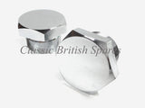 Triumph / BSA Front Fork Tube Top Chrome Nuts (2) 97-2652 - C25 /  B25 / A65 / B44