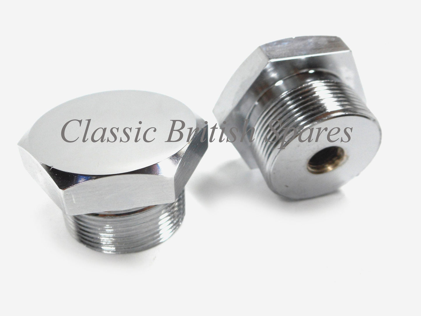 Triumph / BSA Front Fork Tube Top Chrome Nuts (2) 97-2652 - C25 /  B25 / A65 / B44