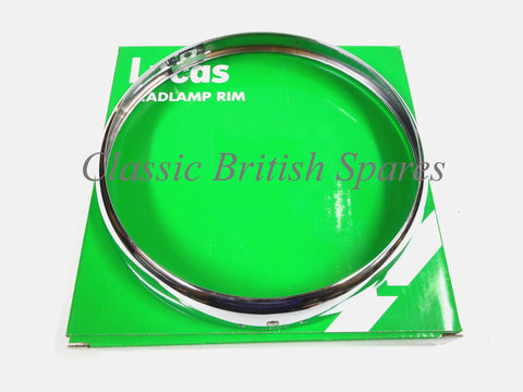 Genuine Lucas 7" Chrome Headlight Rim Bezel - 553248