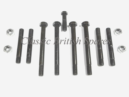 BSA A50 / A65 Cylinder Head Bolt Stud & Nut Set - 1968-70