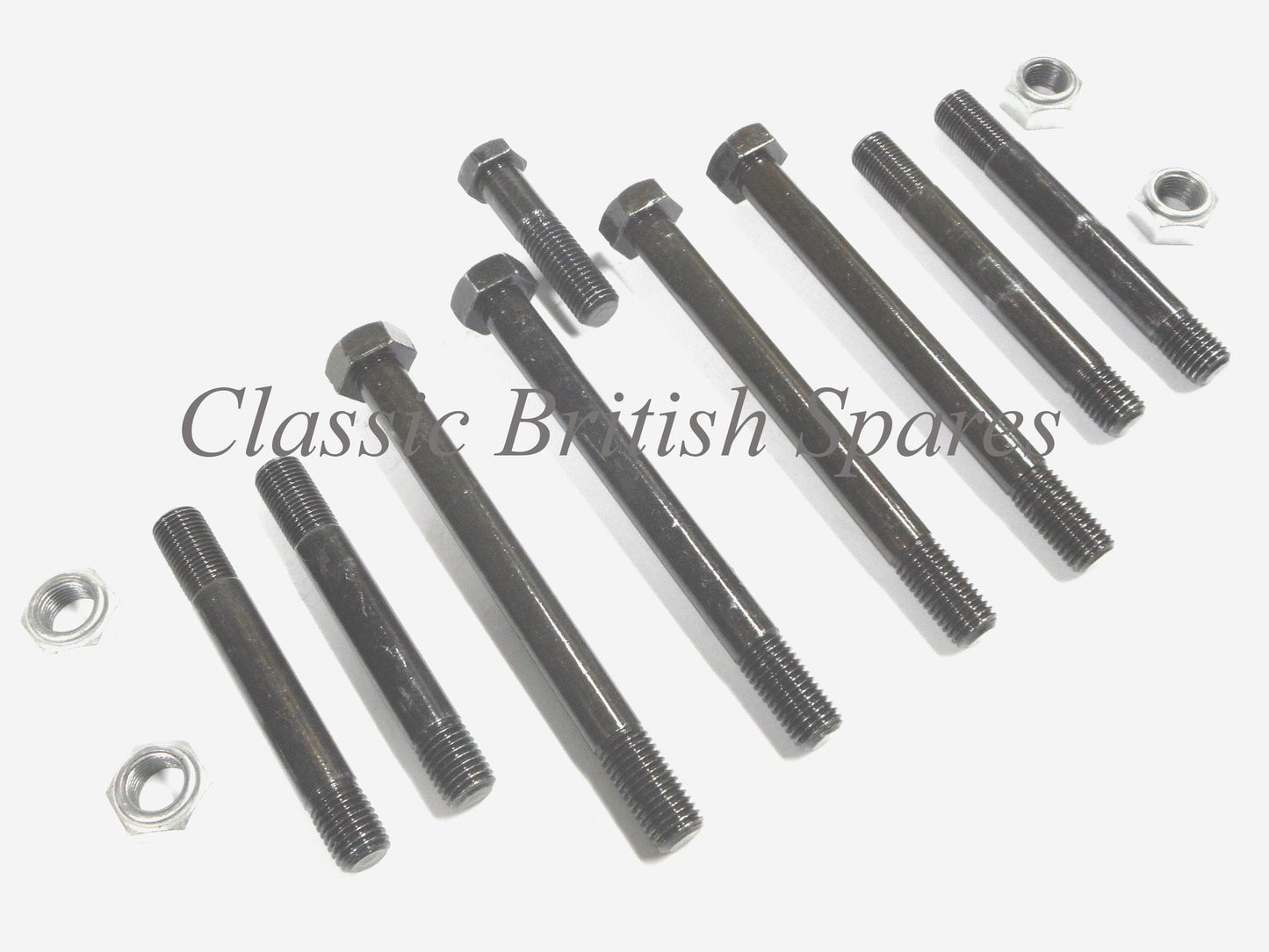 BSA A50 / A65 Cylinder Head Bolt Stud & Nut Set - 1968-70