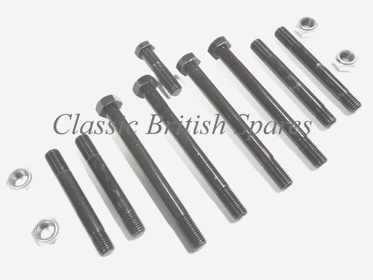BSA A50 / A65 Cylinder Head Bolt Stud & Nut Set - 1968-70