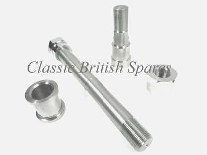 BSA A & B Group Rear Wheel Axle Assembly (1) - 1958-63 - A7 / A10 - (Stainless Steel)