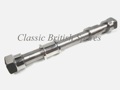 BSA A & B Group Rear Wheel Axle Assembly (1) - 1958-63 - A7 / A10 - (Stainless Steel)
