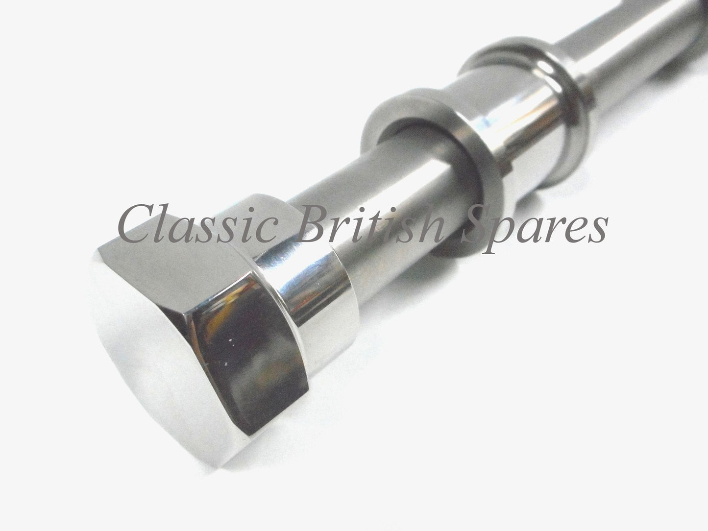 BSA A & B Group Rear Wheel Axle Assembly (1) - 1958-63 - A7 / A10 - (Stainless Steel)