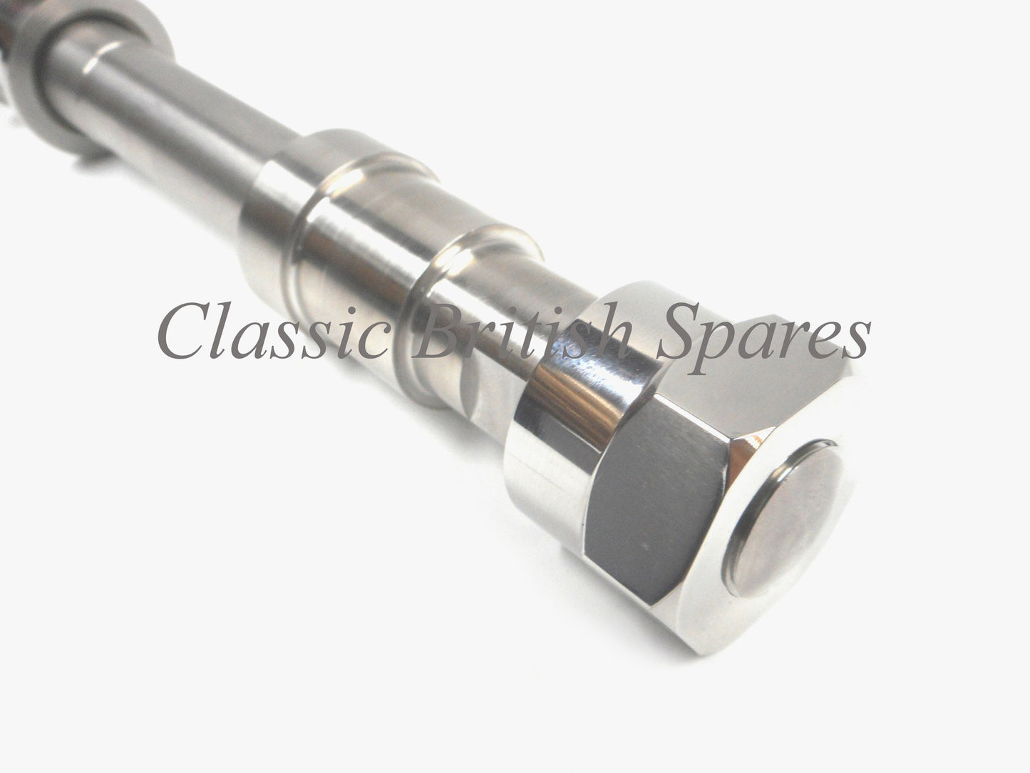 BSA A & B Group Rear Wheel Axle Assembly (1) - 1958-63 - A7 / A10 - (Stainless Steel)