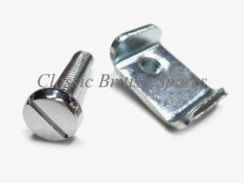 Lucas Headlight Rim Screw & Plate - 534296