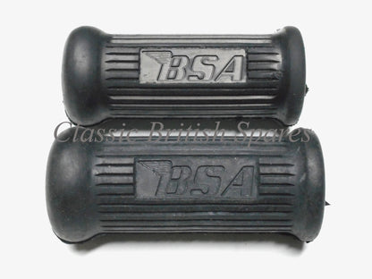 BSA Riders Short Type Rubber Footrests (1 PAIR) - 82-9608 - B44 / A65FS / A65H