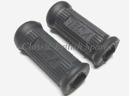 BSA Riders Short Type Rubber Footrests (1 PAIR) - 82-9608 - B44 / A65FS / A65H